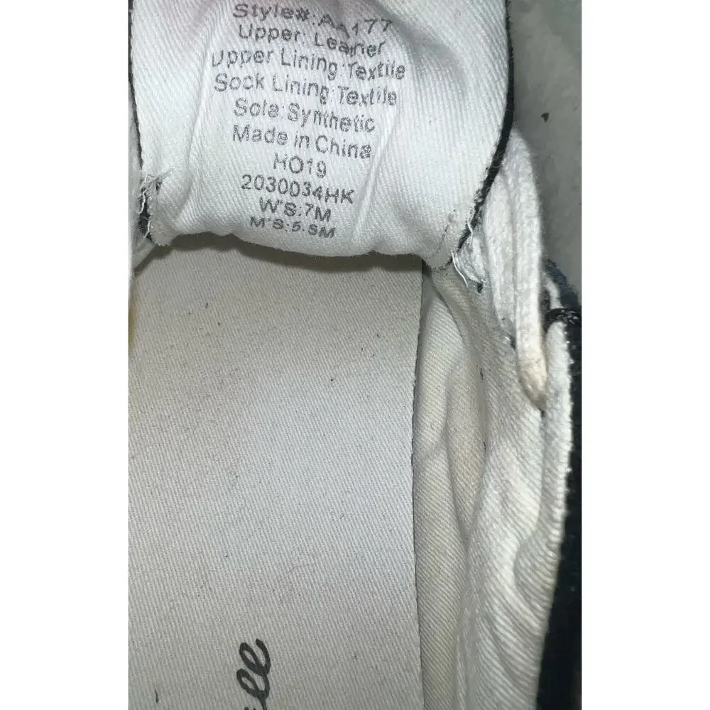Madewell Women Sidewalk Low Top Animal Print Leather Sneakers AA177 - size 7